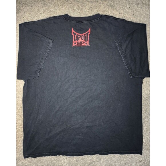 Vintage Y2K Tapout MPS Skull Warrior Spartan T-Shirt Men’s XXL Goth Grunge - Picture 4 of 4